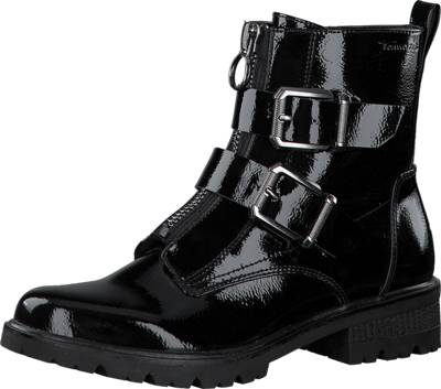 tamaris biker boots black