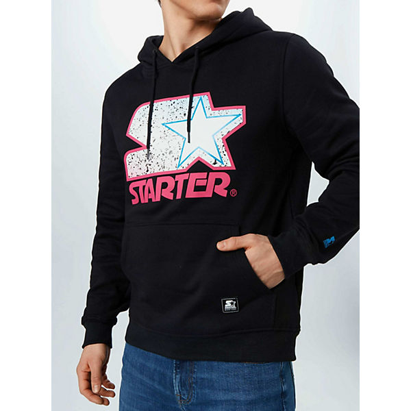 Bekleidung Kapuzenpullover STARTER® BLACK LABEL STARTER BLACK LABEL sweatshirt starter multicolored logo Sweatshirts pink