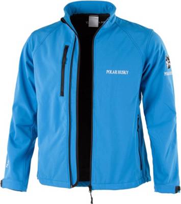 POLAR HUSKY® Softshelljacke Softshelljacken schwarz/blau