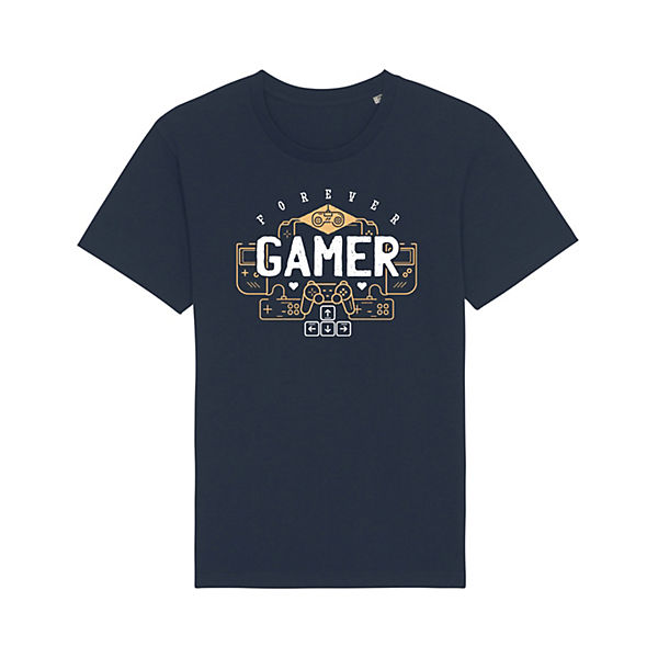 Bekleidung T-Shirts wat APPAREL T-Shirt Forever Gamer T-Shirts dunkelblau