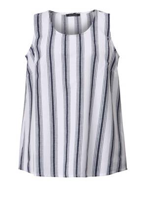 Top ärmellos allover,gestreift Lässig blickdicht Leinen Tops