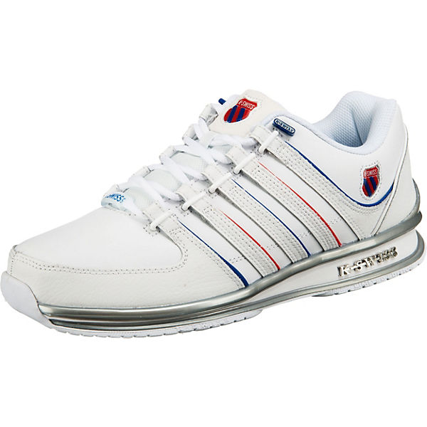 Neu KINDER K-SWISS WEIß DONOVAN LEDER SNEAKER TENNISSCHUHE