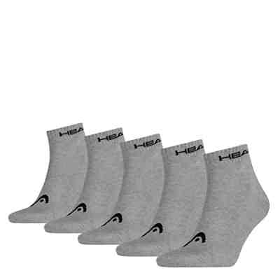 Unisex Quarter Socken, 5er Pack - Kurzsocken, einfarbig Sneakersocken