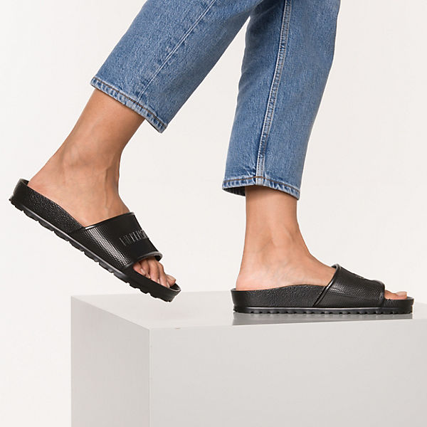 Schuhe Komfort-Pantoletten BIRKENSTOCK Barbados Eva Badeschuhe normal schwarz
