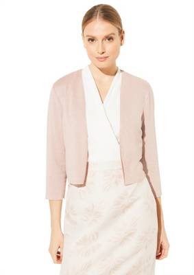 Open Front-Cardigan mit Glitzergarn Boleros