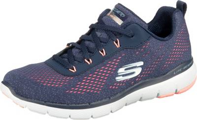 SKECHERS, Flex Appeal 3.0 Breezin' Kicks Sneakers Low Skechers Flex Appeal Whirl Wind Damen Textile Turnschuhe