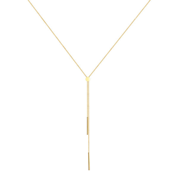 Accessoires Halsketten Elli Elli Halskette Y-Kette Geo Stab Minimal 925 Silber Halsketten gold