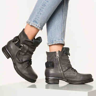 A S 98 Biker Boots Grau Mirapodo