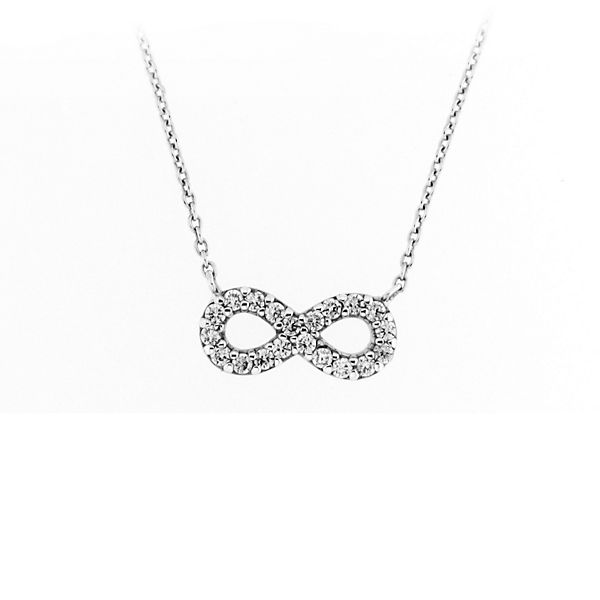 Smart Jewel Collier Infinity-Symbol mit weißen Zirkonia, Silber 925 Halsketten
