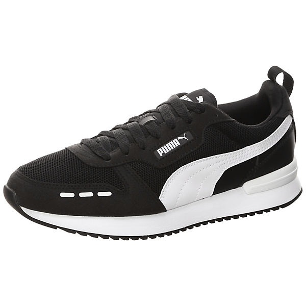 Schuhe Sneakers Low PUMA Puma R78 Sneaker Herren schwarz/weiß