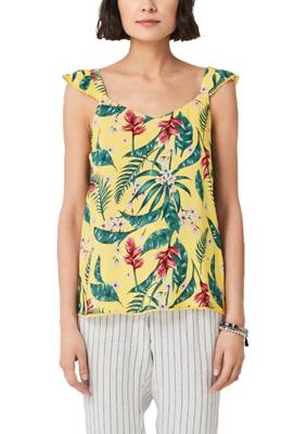 Viskosebluse mit Kappärmeln Blusentops