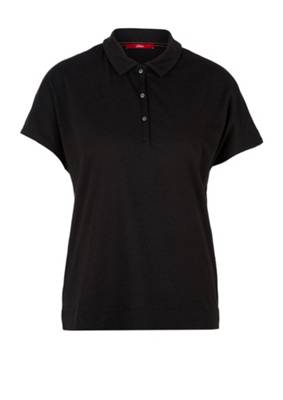 Meliertes T-Shirt mit Polokragen T-Shirts