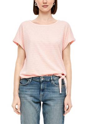 Flammgarn-Shirt mit Knoten T-Shirts