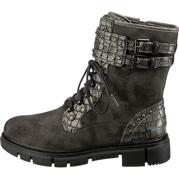 Schuhe Schnürstiefeletten MUSTANG Schnürstiefeletten dunkelgrau Schuhe Schnürstiefeletten MUSTANG Schnürstiefeletten dunkelgrau