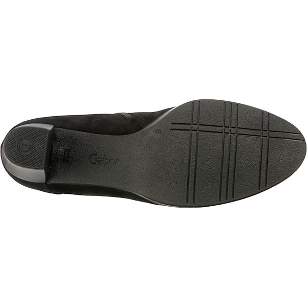 Schuhe Schnürstiefeletten Gabor Schnürstiefeletten schwarz