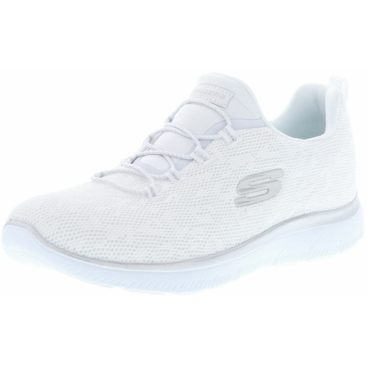 SKECHERS SKECHERS 149037/WSL Summits-Leopard Spot Damen Sneaker weiß/silber Sneakers Low weiß