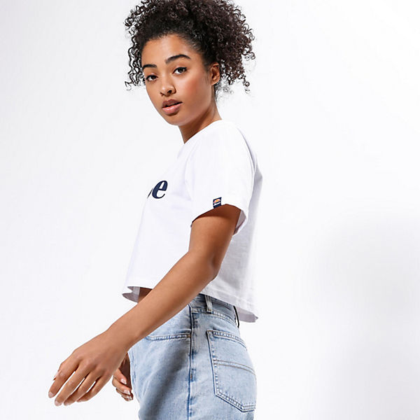 Bekleidung Tops ellesse Croptop Alberta Tops Adultweiblich weiß Bekleidung Tops ellesse Croptop Alberta Tops Adultweiblich weiß