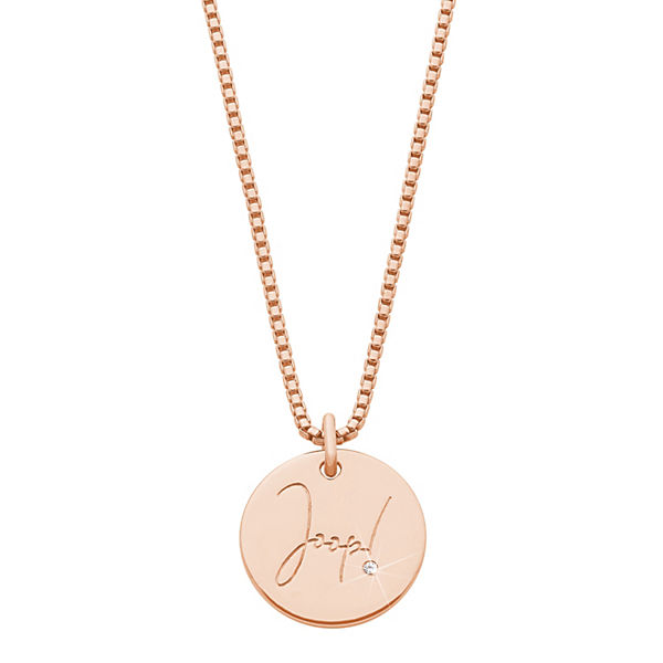 Accessoires Halsketten JOOP  Kette mit Anhänger für Damen Sterling Silber 925 Halsketten rosegold
