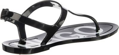 HUGO, Emma Flat Sandal TStegSandalen, schwarz mirapodo