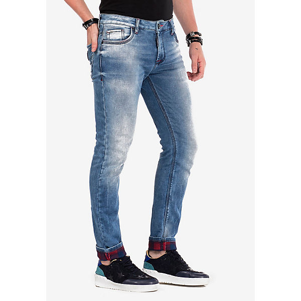 Bekleidung Straight Jeans CIPO & BAXX® Cipo & Baxx Jeans blau Bekleidung Straight Jeans CIPO & BAXX® Cipo & Baxx Jeans blau