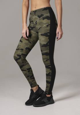 Urban Classics Ladies Camo Stripe Leggings Leggings braun