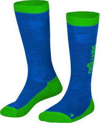 TROLLKIDS Kinder Sportsocken blau/grün