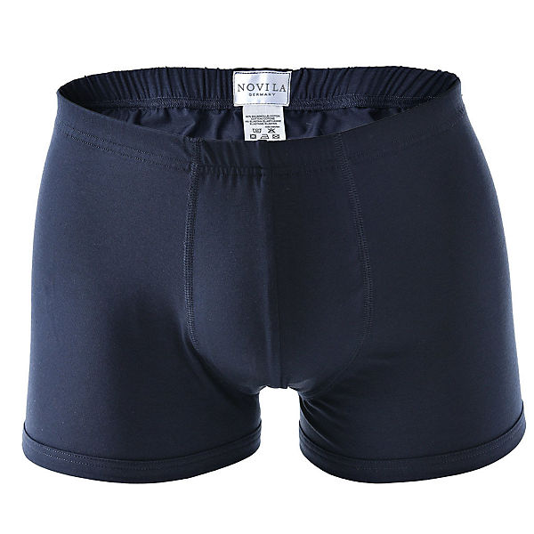 Bekleidung Boxershorts NOVILA Herren Sport-Pants - Shorts Stretch Cotton Fein-Single-Jersey uni Boxershorts blau Bekleidung Boxershorts NOVILA Herren Sport-Pants - Shorts Stretch Cotton Fein-Single-Jersey uni Boxershorts blau