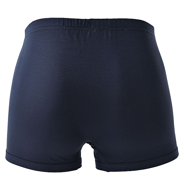 Bekleidung Boxershorts NOVILA Herren Sport-Pants - Shorts Stretch Cotton Fein-Single-Jersey uni Boxershorts blau