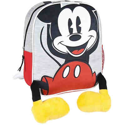 3D-Kinderrucksack Mickey Mouse grau