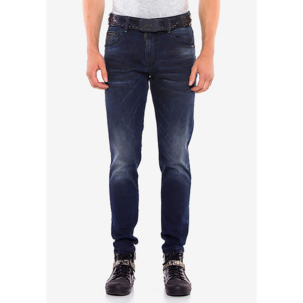 Bekleidung Skinny Jeans CIPO & BAXX® Cipo & Baxx Jeans Jeanshosen blau