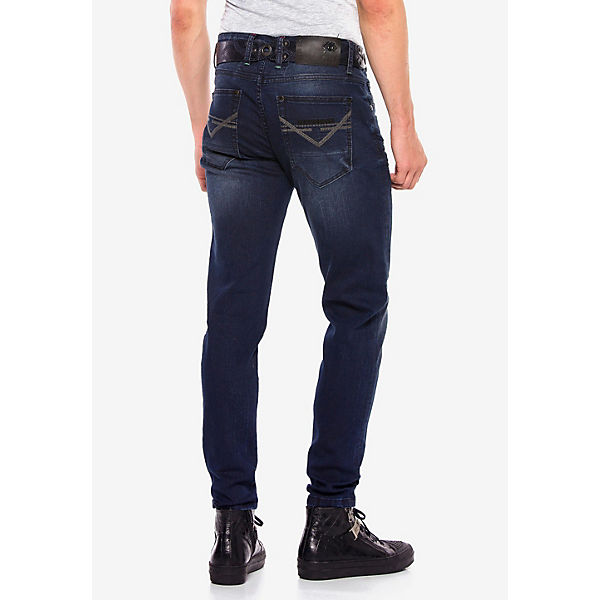 Bekleidung Skinny Jeans CIPO & BAXX® Cipo & Baxx Jeans Jeanshosen blau