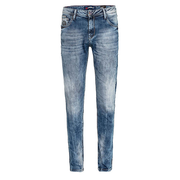 Bekleidung Straight Jeans CIPO & BAXX® Cipo & Baxx Jeans Jeanshosen blau