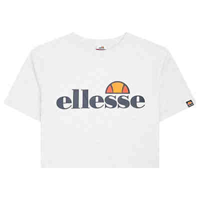 Damen T-Shirt ALBERTA - Crop-Top, Kurzarm, Crewneck, Rundhals, Logo-Print T-Shirts