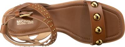 michael kors garner studded burnished leather flatform
