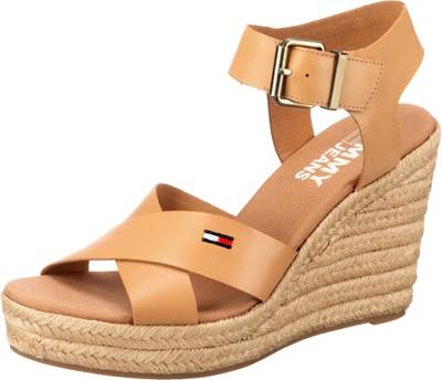 Tommy Jeans Natural Wedge Sandal Keilsandaletten Bronze Mirapodo