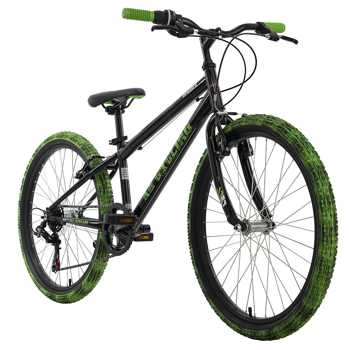 KS Cycling KS Cycling Kinderfahrrad 24'' Crusher Rahmenhöhe: 31 cm schwarz/grün