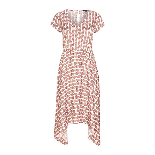 Bekleidung Freizeitkleider comma  Kleid in seidenmatter Optik Jerseykleider beige