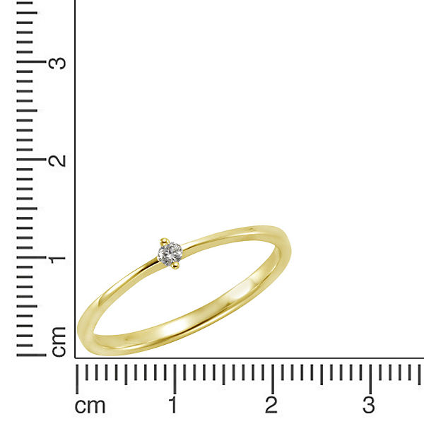 Accessoires Ringe Orolino Ring 585/- Gelbgold Brillant Brillant Ringe gelb