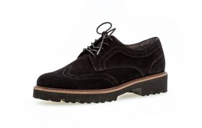 Gabor, Gabor Schnürschuhe Rauleder schwarz, schwarz | mirapodo
