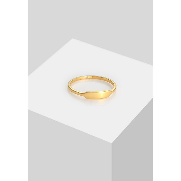 Accessoires Ringe Elli PREMIUM Elli Premium Ring Rechteck Geo Siegelring Design 375 Gelbgold Ringe gold Accessoires Ringe Elli PREMIUM Elli Premium Ring Rechteck Geo Siegelring Design 375 Gelbgold Ringe gold
