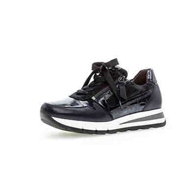 Gabor comfort Sneaker low Materialmix Leder blau Sneakers Low