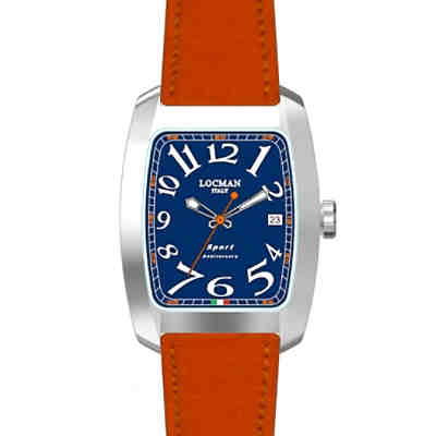 Locman Italy Herrenuhr Sport Anniversary orange/blau Ref. 0471 Analoguhren