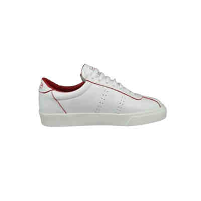 Damenschuhe-Sneaker S111WRW 2869 Club S Comfleau Painted Leder weiß A1Z White red Flame Sneakers Low