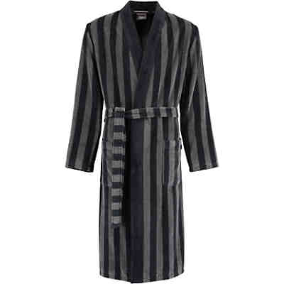 Bademantel Herren Kimono Streifen 2612 schwarz - 97 Bademäntel