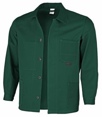 QUALITEX favorit Langjacke BW 320 g strapazierfähige Werkstattjacke Arbeitsjacken grün