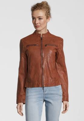 7eleven Lederjacke RIANA Lederjacken cognac