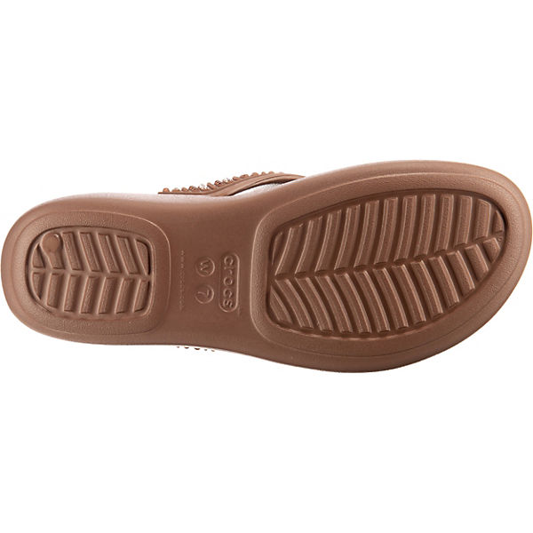 Schuhe Zehentrenner crocs Crocs Monterey Shimmer Wgfpw Zehentrenner bronze