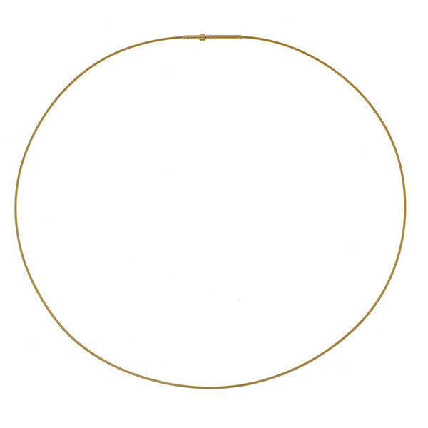 XEN Atelier Omegareif 42 cm lang aus Edelstahl gelbvergoldet Halsketten