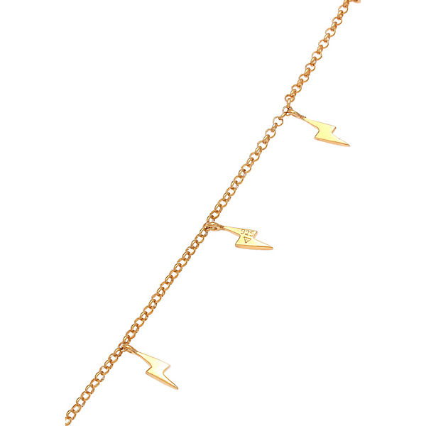 Accessoires Halsketten Elli Elli Halskette Blitz Flash Astro Erbskette 925 Silber Halsketten gold
