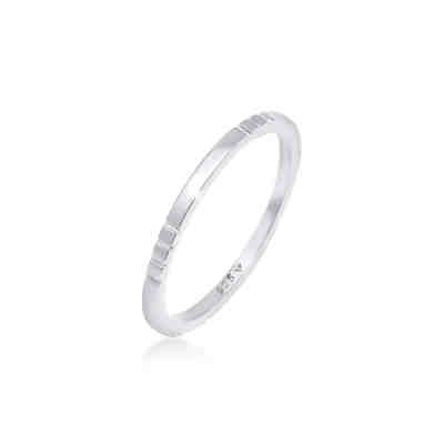 Elli Ring Stapelring Bandring Schmal Trend 925 Silber Ringe